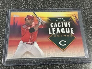 JOEY VOTTO 2019 TOPPS CACTUS LEAGUE LEGENDS PLATINUM CLL-24 REDS SERIAL #’D 1/1