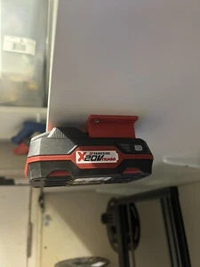 5X PARKSIDE 20V X-TEAM BATTERY HOLDERS MOUNTS STORAGE RED OR BLACK - Picture 1 of 6