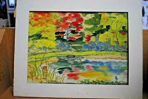 "Fall in Walpole, N.H." Original Aquarell von Sally L. Anderson, USA - Bild 1 von 1