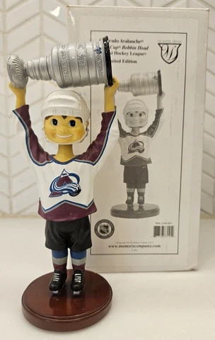 COLORADO AVALANCHE Stanley Cup Boy BOBBLEHEAD Memory Company Bobbin Head kid NHL Cover