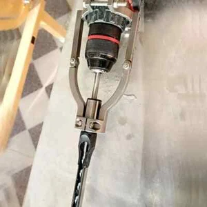 Square Hole Drill Fixing Bracket Table Drill Hand Drill Square Tenon Bracket - Picture 1 of 10