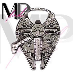 Star Wars Bottle Opener Beer Bar Party Gift Black Chrome MILLENNIUM FALCON V.1 - Picture 1 of 6