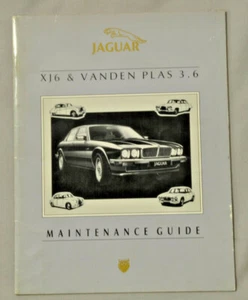 Jaguar 1998 XJ6 & Vanden Plas 3.6 Maintenance Guide (XJ40) - Picture 1 of 2