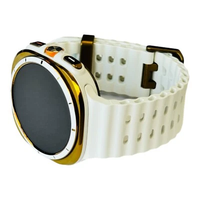 CUSTOM GOLD Samsung Galaxy Watch Ultra 47mm Bluetooth/WIFI + 4G LTE Titanium - Image 1 of 4