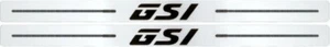 Aufkleber Einstiegsleisten GSI 2 Stück je 610 x 40 mm Sticker Auto Tuning Styli - Bild 1 von 1