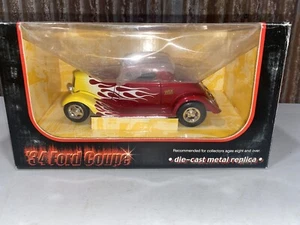 1934 Ford Coupe first gear 1/24 scale die cast WIX filter Muscle Car race red : - Picture 1 of 7