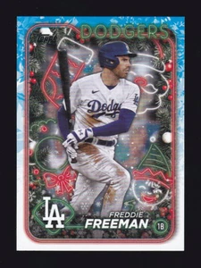 2024 Topps Holiday #H56 FREDDIE FREEMAN Los Angeles Dodgers - Picture 1 of 2