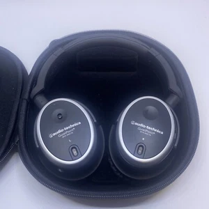 AUDIO TECHNICA QUIET POINT ATH-ANC7b ACTIVE NOISE CANCELLING HEADSET Lightly Use - Picture 1 of 4