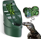 Reptile caméléon cantina fontaine à boire goutteur d'eau vient pinces d'alimentation
