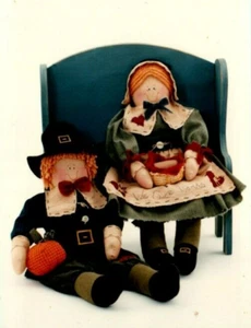 We Give Thanks 18" Pilgrim Doll Pattern Soft Sculpture Folksy Country - Picture 1 of 3