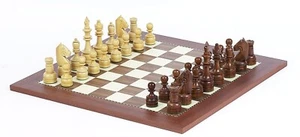 Staunton Champ Chessmen with Two Extra Queens & Champion Board - Picture 1 of 3
