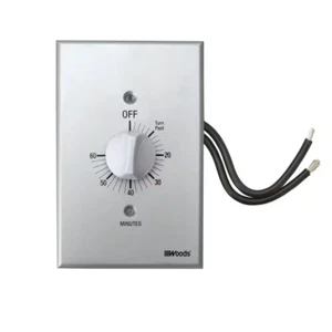 20-Amp 60-Minute In-Wall Spring Wound Countdown Timer Switch Gray Light Control - Picture 1 of 8