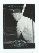 2005 UD Past Time Pennants #56 Mickey Mantle Yankees