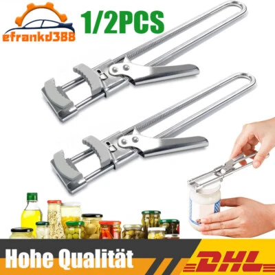 Glasöffner Deckelöffner Edelstahl Schraubdeckelöffner für Senioren Arthritis DHL - Bild 1 von 4