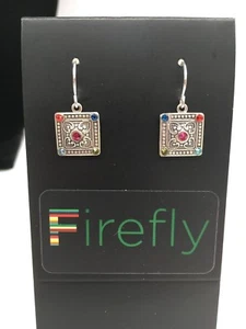 FIREFLY Multicolor Art Deco Square Drop Earrings - Picture 1 of 5
