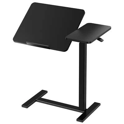 Overbed Bedside Desk Rolling Laptop Stand Tray Overbed Table w/ Wheel Adjustable - Image 1 of 4