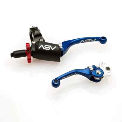 Juego de palancas ASV F4 PAQUETE PROFESIONAL azul Kawasaki KX250F 2011-2012 KX450F 2009-2012 Foto 1 de 4