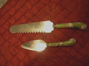 Vintage Käsemesser Wurstwaren Messerset Edelstahl um 1950 - Bild 1 von 2