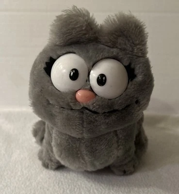 Vintage 1983 Dakin Garfield Nermal Plush Grey Stuffed Animal Cat Small 7" - Image 1 of 4