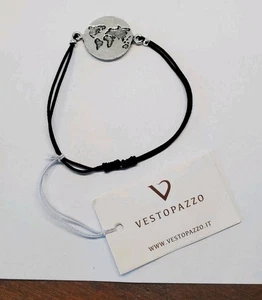 Vestopazzo Silberfarben Earth World Elastisches Armband - Bild 1 von 4