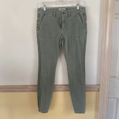 Женские оливково-зеленые брюки Vineyard Vines на молнии до лодыжки размер 6 - Изображение 1 из 4