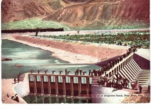 Near Reno Gates Of Irrigation Canal 1912 NV - Picture 1 of 2