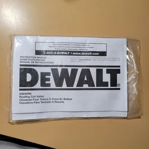 Dewalt DW45RN Roofing Coil Nailer Original Instruction Manual - Bild 1 von 3