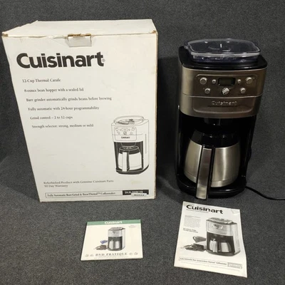 Cuisinart Grind and Brew Coffee Maker Insulated Thermal Carafe 12 Cup DGB-900BC - Image 1 of 4