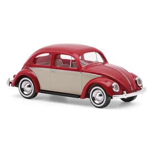 Busch 52968 VW Käfer Ovalfenster Bi-Colore, Vino Rosso/Beige, H0, Nuovo 2025 - Foto 1 di 1