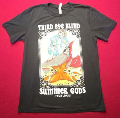 Camiseta Third Eye Blind Summer Gods Tour 2022 Camiseta de Concierto Negra Grande 3ª Usada en Excelente Condición Foto 1 de 4