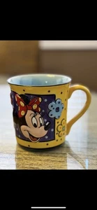 Collectible Rare Walt Disney Minnie Mouse Ceramic 3D Coffee Mug Cup Yellow - Picture 1 of 4