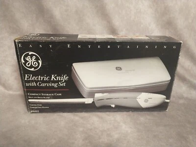 Juego de talla de cuchillos eléctricos GE en estuche #106612 hojas de pan y carne, sin tenedor Foto 1 de 4