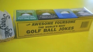 4 TRICK GOLF BALLS 1 Unputtaball, 1 Jetstreamer, 1 Phantom Ball and 1 Exploding - Picture 1 of 6