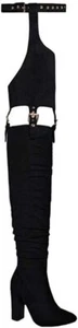 Women'S Fashion over the Knee Belted Pointed Toe Long Boots Sexy Buckle Strap Si - Picture 1 of 12