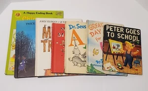 Lot Of 7 Vintage Children's Books Hardcovers w/1st Edition Dr Seuss 1930s-1980s - Picture 1 of 24