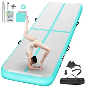 FBSPORT Estera de Gimnasia de Aire Inflable Alfombrillas de Entrenamiento 4/8 pulgadas de Espesor Gimnasio... - Imagen 1 de 7
