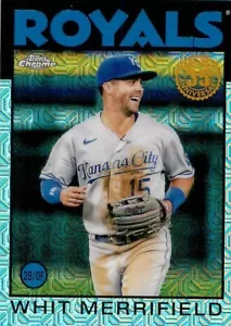 2021 Topps 1986 Silver Pack Chrome #86TC-43 Whit Merrifield ROYALS - Picture 1 of 2