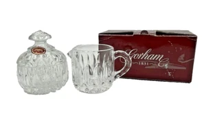 Gorham 1831 Germany Althea Crystal Sugar & Cream Set #C185 - Picture 1 of 13