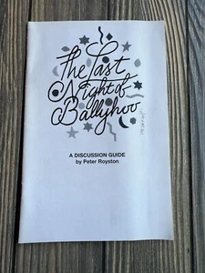 The Last Night Of Ballyhoo Discussion Guide By Peter Royston - Foto 1 di 6