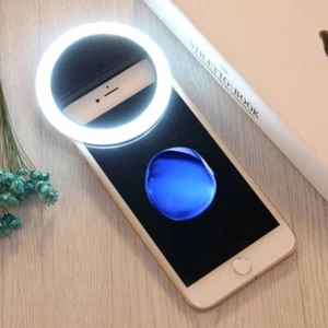Selfie Portable LED Fill Ring Light Camera Flash Photography for iPhone Android - Picture 1 of 5