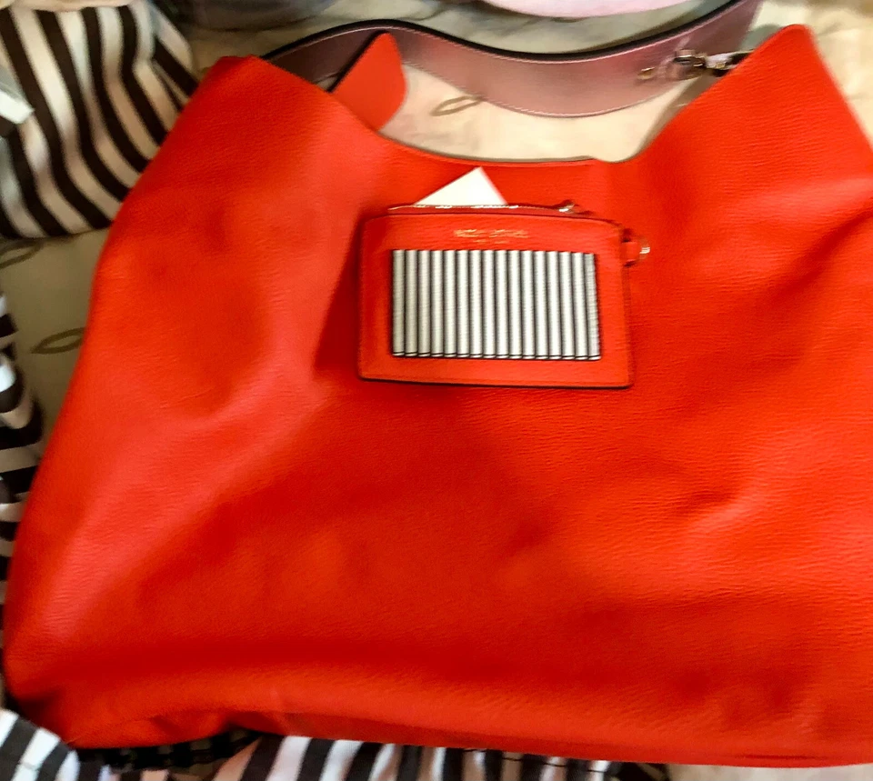 Henri Bendel Colorblock Hobo, mandarina, nuevo sin etiquetas, raro Foto 1 de 1