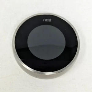 Grade A Google Nest 2nd Gen Learning Thermostat Stainless steel - Read Desc. - Picture 1 of 4