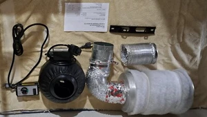 Power Max's Premium Charcoal Filter and Inline Fan Combo with Speed Controller ( - Picture 1 of 9