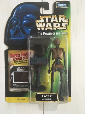 STAR WARS POTF Freeze Frame FF EV-9D9 con DATAPAD FIGURA DE ACCIÓN 3.75" SIN USAR, EN CAJA EV9D9 Foto 1 de 2