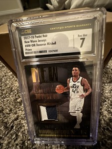2017-18 Panini Noir Donovan Mitchell New Wave Jerseys #NW-DM Prime 