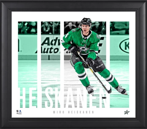 Miro Heiskanen Dallas Stars Framed 15x17 Player Panel Collage Cover