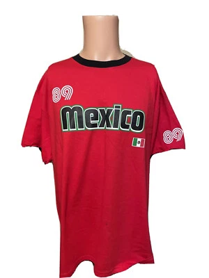 NUEVA Camisa Roja Hombre MEXICO SOCCER Pro Spirit Talla Grande Foto 1 de 4