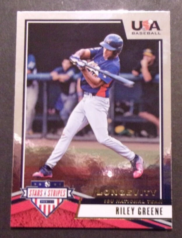 2019 Panini Stars And Stripes Longevity Riley Greene # 34 - Image 1 of 1