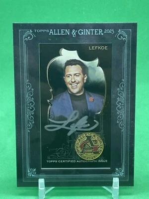 2023 Topps Allen & Ginter X Adam Lefkoe Mini AUTO Black Frame #4/25 Sportscaster - Image 1 of 4