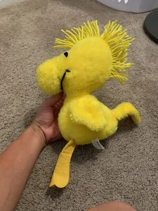 VINTAGE 1965/1972 13'' WOODSTOCK KNICKERBOCKER STUFFED PLUSH BRIGHT YELLOW RARE - Picture 1 of 5